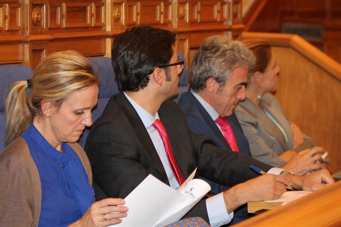 Carmen Casero, Arturo Romani-Sancho, Leandro Esteban y Mª Dolores de Copspedal