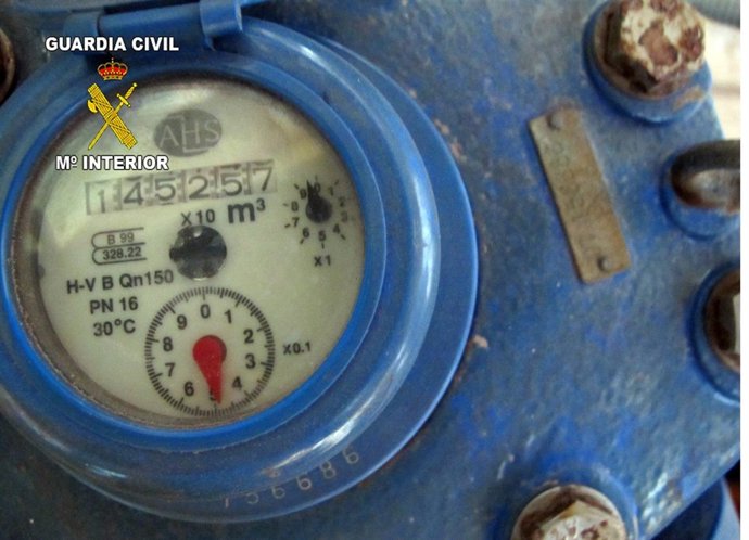 Imagen del caudalímetro de la planta desalobradora