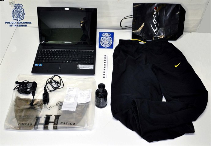 Objetos atraco gasolinera