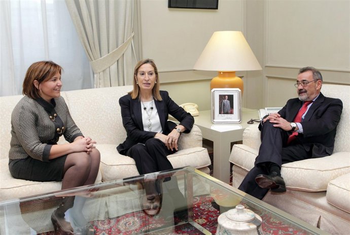Bonig, Pastor Y González Durante La Reunión Celebrada En Madrid.