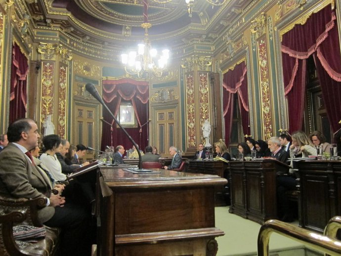 Sesión plenaria del Ayuntamiento de Bilbao.
