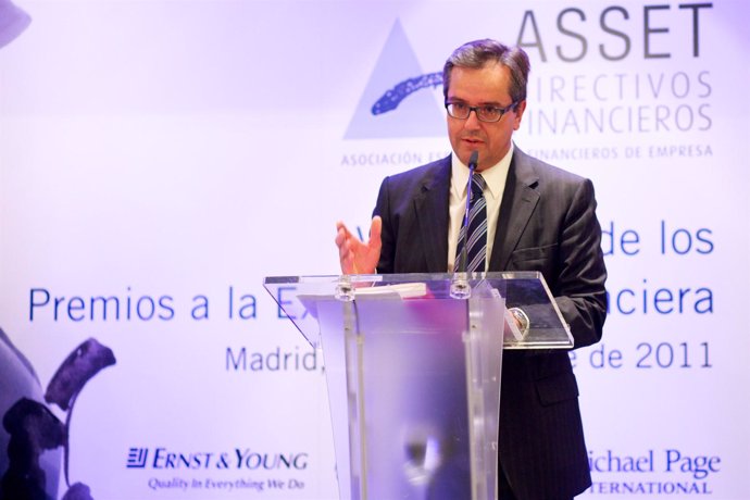 El presidente de Asset, Josep Badia, en los premios de 2011