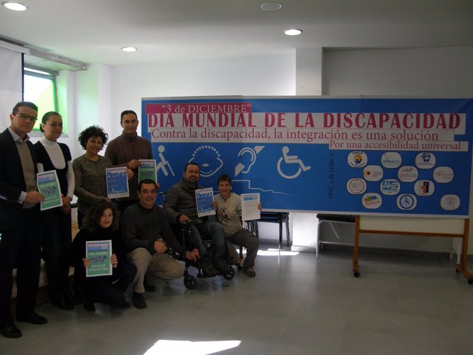 Once ONGs de Lorca celebran por primera vez el Día Mundial de la Discapacidad