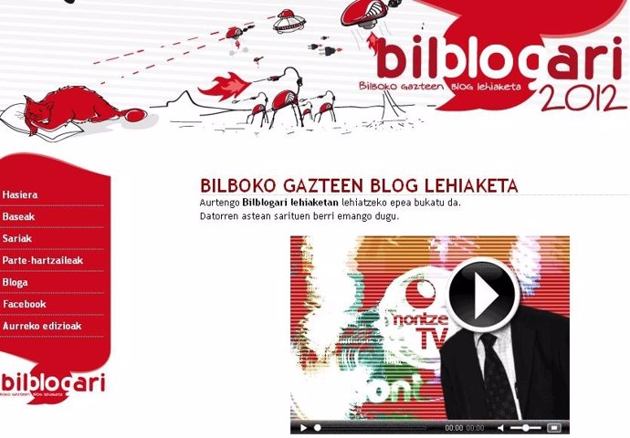 Página web de los premios  Bilblogari