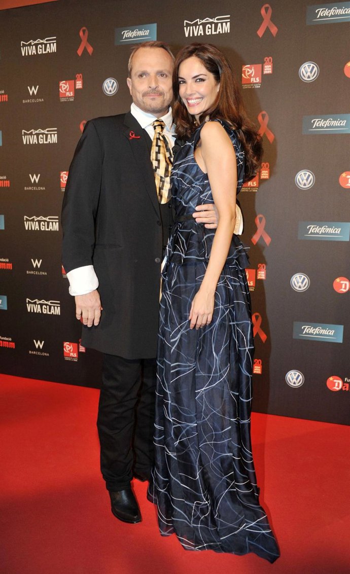 Miguel Bosé y Eugenia Silva