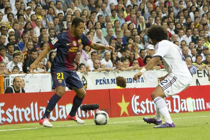 Adriano Correia Barcelona  Marcelo Real Madrid Super Copa 