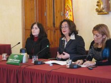 Moreno, en rueda de prensa en Almería