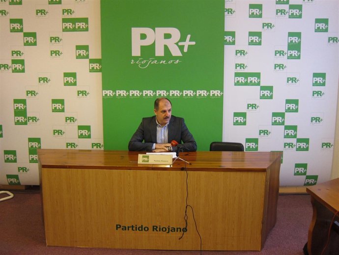 El presidente y diputado de PR+ riojanos, Miguel González de Legarra