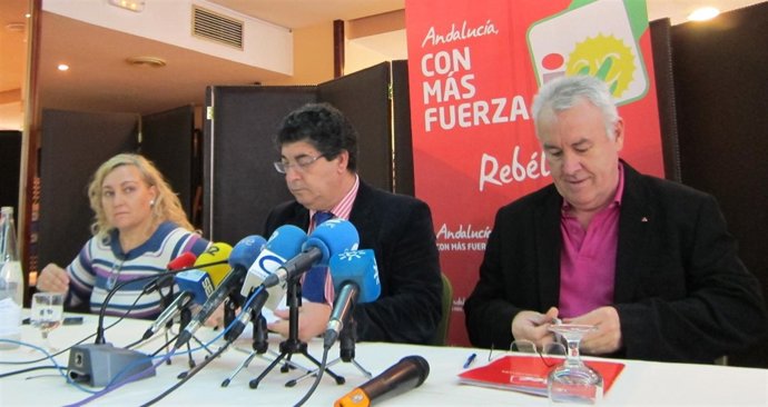 Cayo Lara junto a Diego Valderas hoy