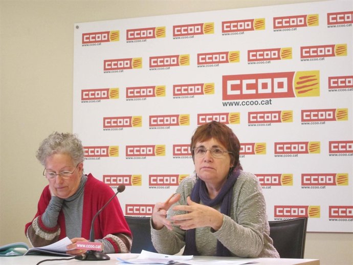 Carme Catalán y Rosa Bofill, CC.OO.