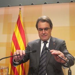 Artur Mas, en rueda de prensa
