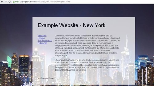 Google Drive como contenedor web