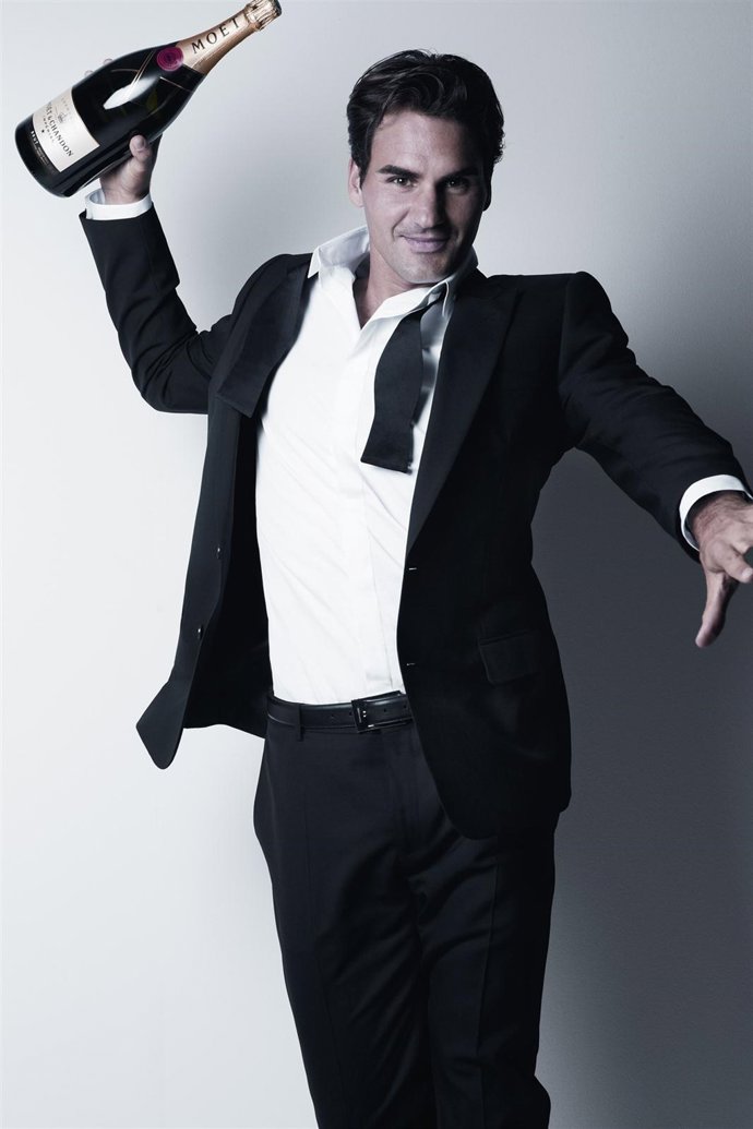 Roger Federer para Moët & Chandon