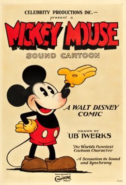   Uno De Los Primeros Carteles De Mickey Mouse