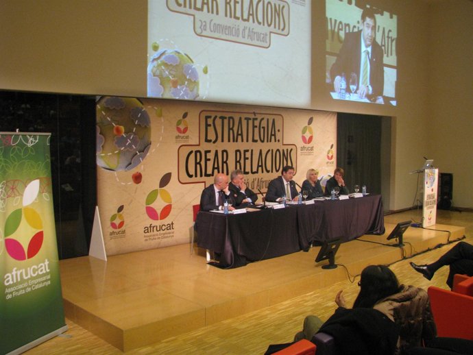 El conseller Josep Maria Pelegrí en unas jornadas de Afrucat