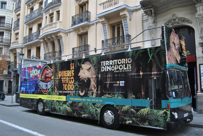  Autobús Tematizado Dinópolis Espectáculo Madrid Teat Ro Calderón.