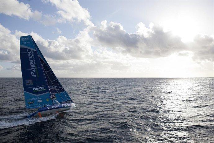 Jean-Pierre Dick Et Jeremie Beyou Sur L'imoca Virbac Paprec 3 - Transat Jacques 