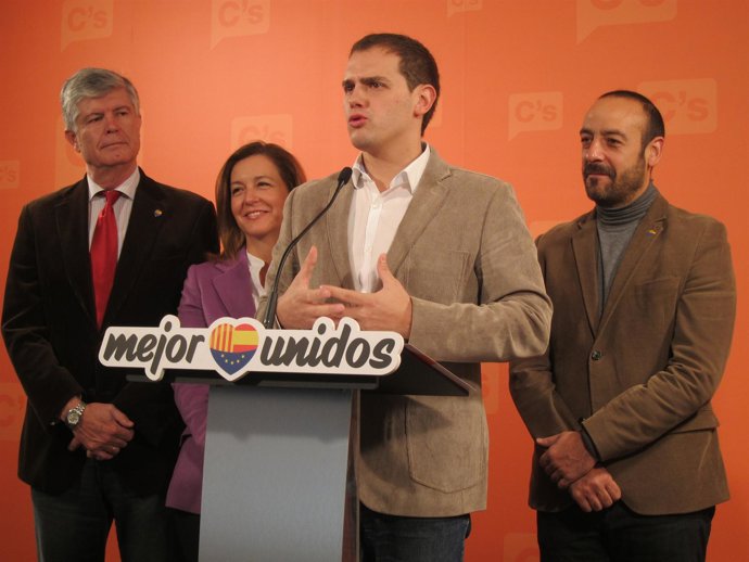 Albert Rivera (C's) en rueda de prensa