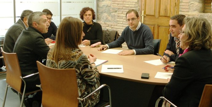 Reunión de trabajo del PSOE con los secretarios de organización