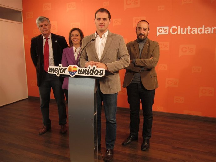 Albert Rivera (C's) en rueda de prensa