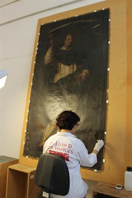 Imagen del lienzo recuperado