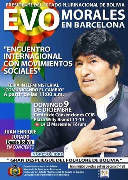 Evo Morales visita Barcelona