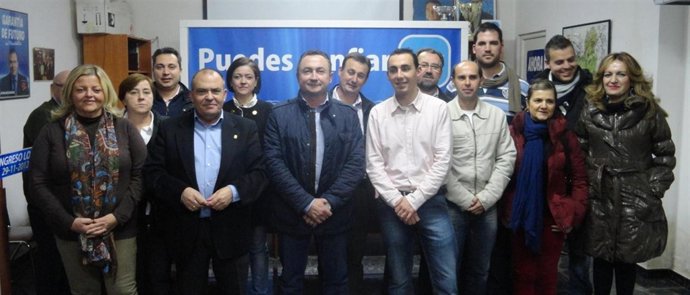 Imagen de la nueva ejecutiva del PP de Moratalla