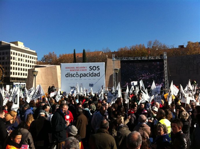 Manifestación por los derechos de los discapacitados 