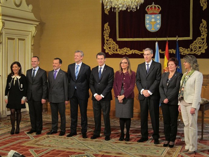 El nuevo gobierno de Feijóo toma posesión 2012