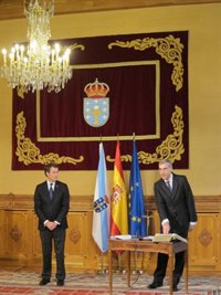 Feijóo reivindica que recuperó el "talento" para Galicia de Francisco Conde, que se muestra "muy contento e ilusionado"