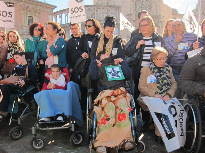 Manifestación por la discapacidad