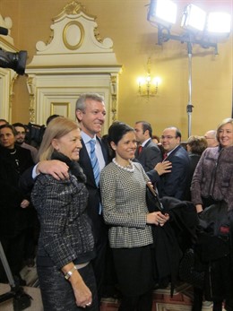 Alfonso Rueda en su toma de posesión como vicepresidente