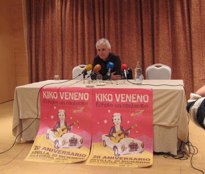 Rueda de prensa de Kiko Veneno en Sevilla