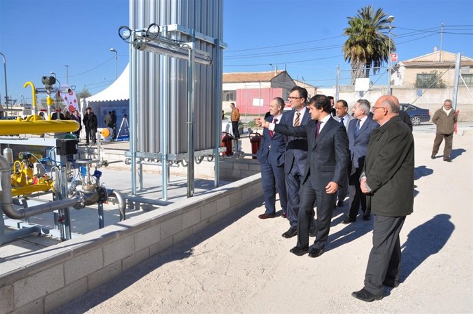 Visita a las obras de gasificación de Cieza 