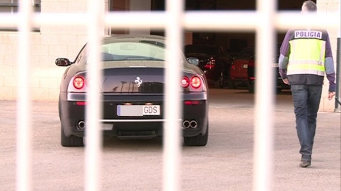 El Ferrari intervenido en la 'Operación Crucero'