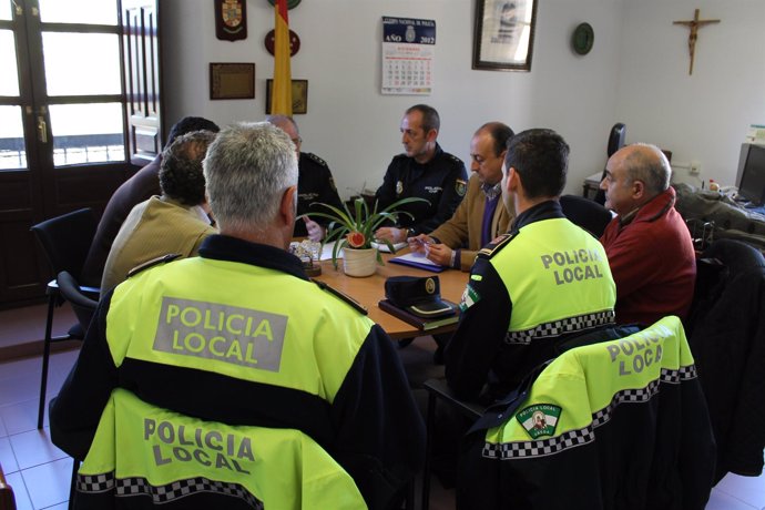 Reunión del alcalde de Úbeda con Policía Nacional y Local hoy
