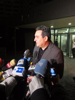 El alcalde de Sabadell, Manuel Bustos, tras declarar por la operación Mercurio.