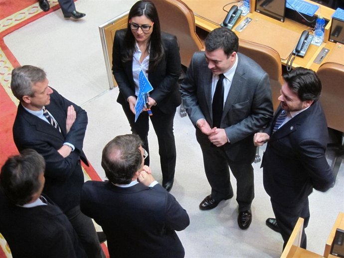 Rueda Con Los Portavoces Del Pp