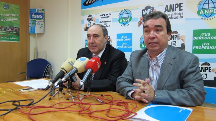 El presidente de ANPE nacional junto al presidente de ANPE Murcia