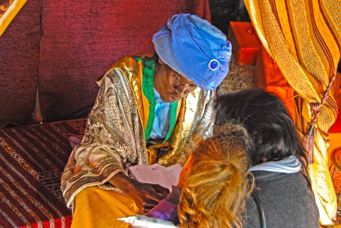 Emisario de los Reyes Magos en Bioparc 