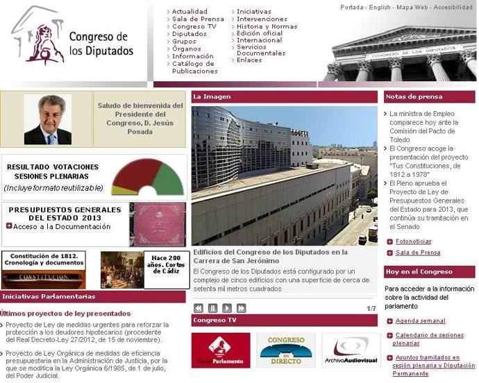 Página web del Congreso