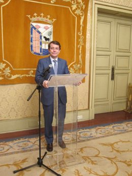 Alfonso Fernández Mañueco este miércoles en Salamanca