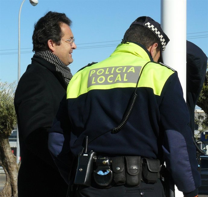 Alcalde de Leganés y Policía Local