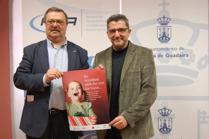 El presidente de FICA y el alcalde de Alcalá presentan el cartel para Navidad