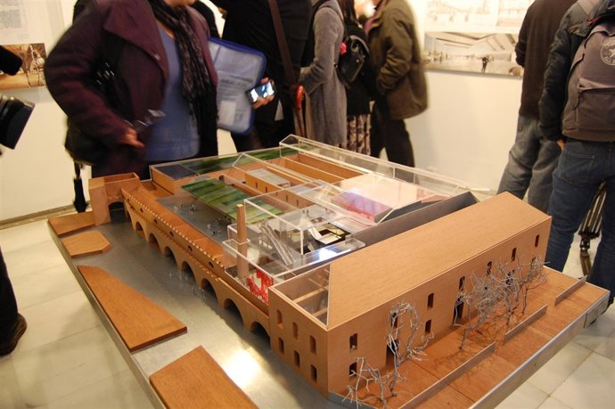 Maqueta del proyecto de Vázquez Consuegra.