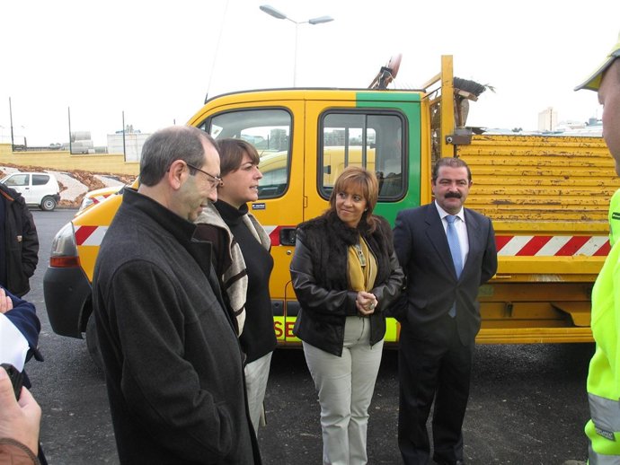 Elena Cortés, junto a Juan Antonio Sáez, Purificación Gálvez y José Castro.