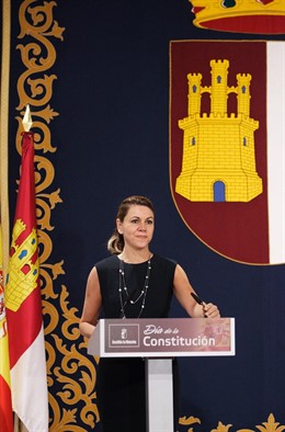 Cospedal en el acto de la Constitución