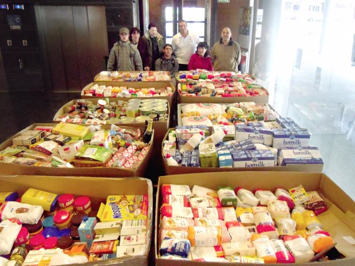 Aspace entregará 5.000 kilos de comida al Banco de Alimentos de Navarra.