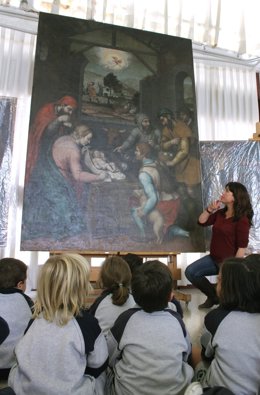 Imagen de uno de los talleres de restauración de La luz de las Imágenes