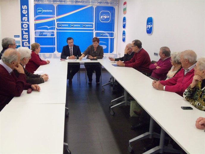 Reunión del PP con asociaciones de pensionistas
